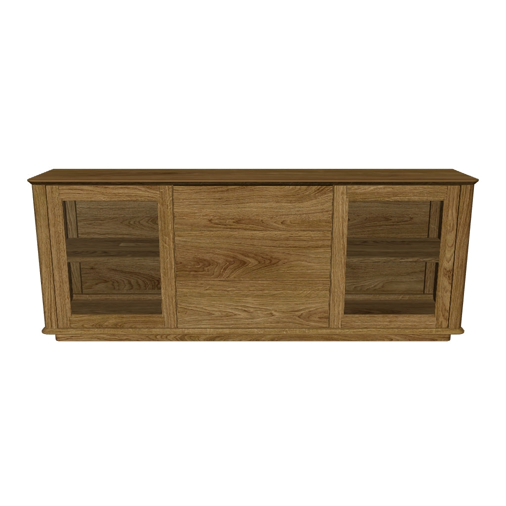 Скляний буфет Cwellyn Oak